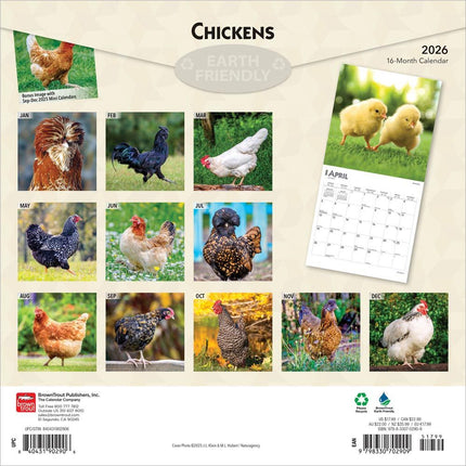 Browntrout Kippen Kalender 2026