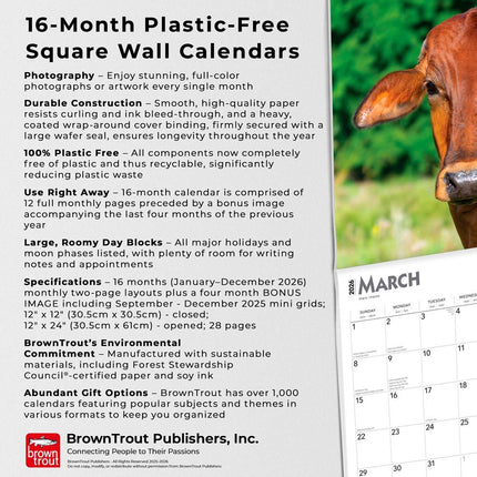 Browntrout Koeien Kalender 2026