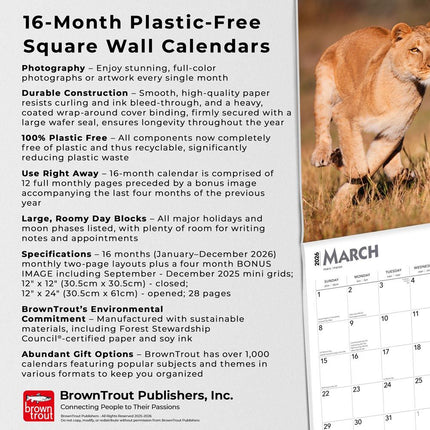 Browntrout Leeuwen Kalender 2027