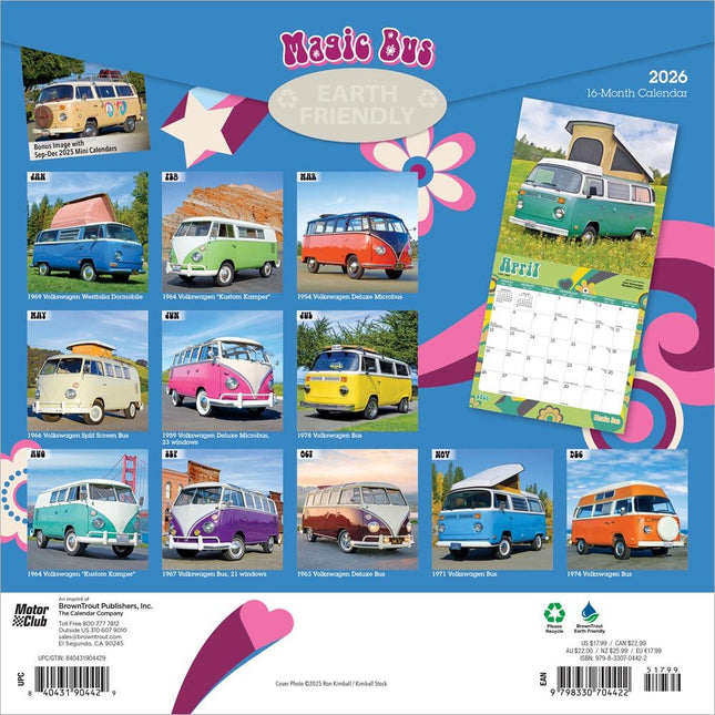 Browntrout Magic Bus Kalender 2026