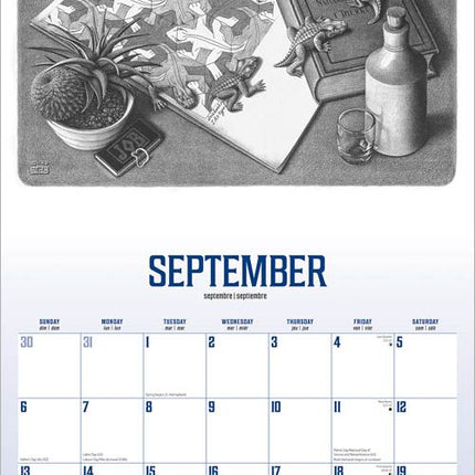 Browntrout M.C. Escher Kalender 2026