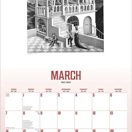 Browntrout M.C. Escher Kalender 2027