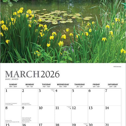 Browntrout Monet's Tuin Kalender 2026