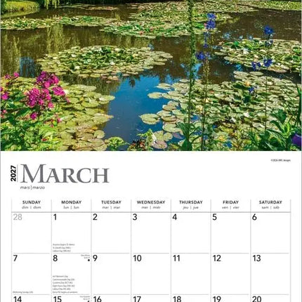 Browntrout Monet's Tuin Kalender 2027