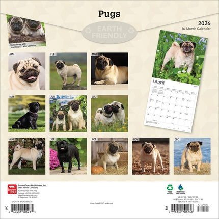 Browntrout Mopshond Kalender 2026