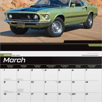 Browntrout Mustang Kalender 2026 Deluxe