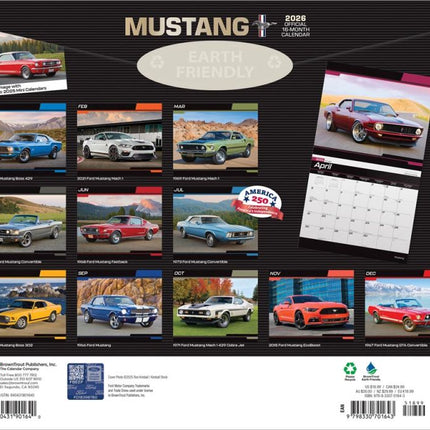 Browntrout Mustang Kalender 2026 Deluxe