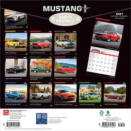 Browntrout Mustang Kalender 2027