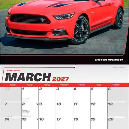 Browntrout Mustang Kalender 2027 Deluxe