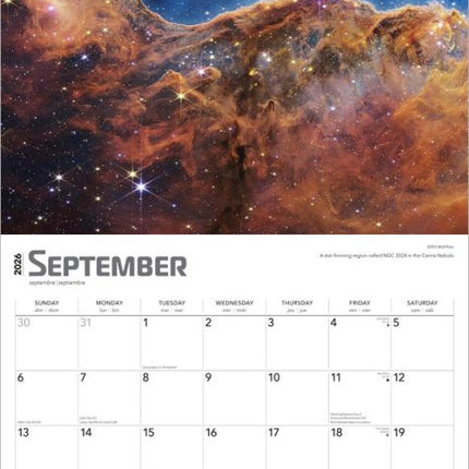 Browntrout NASA Explore the Universe Kalender 2026 Deluxe