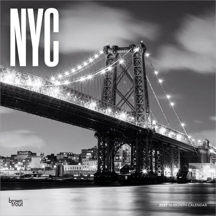 Browntrout New York City Kalender 2027 Black and White