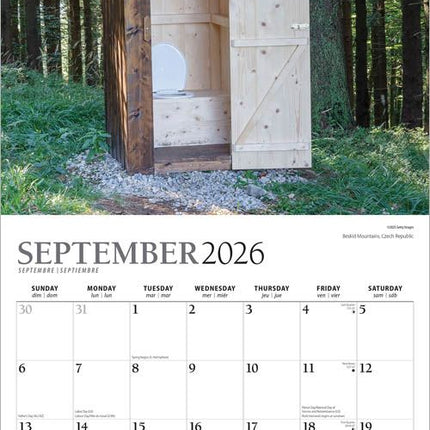 Browntrout Outhouses Kalender 2026