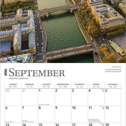 Browntrout Parijs / Paris Kalender 2026