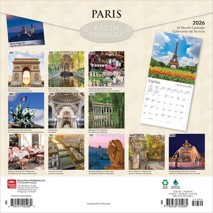 Browntrout Parijs / Paris Kalender 2026