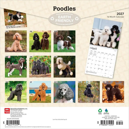Browntrout Poedel Kalender 2027