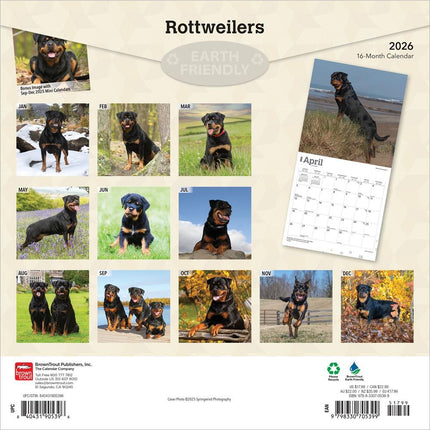 Browntrout Rottweiler Kalender 2027