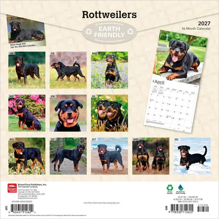 Browntrout Rottweiler Kalender 2027