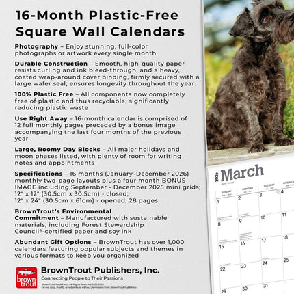 Browntrout Schnauzer Kalender 2026