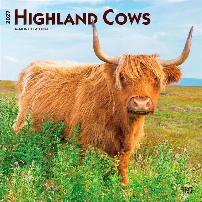 Browntrout Schotse Hooglander Kalender 2027