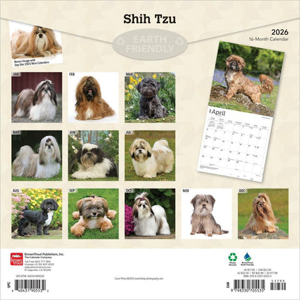 Browntrout Shih Tzu Kalender 2026