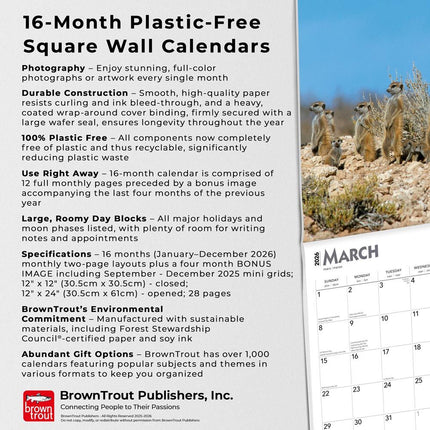 Browntrout Stokstaartjes Kalender 2026