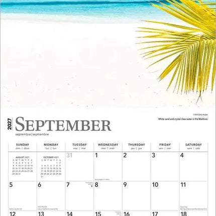 Browntrout Stranden Kalender 2027