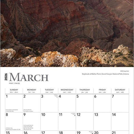 Browntrout Sunrise Sunset Kalender 2027