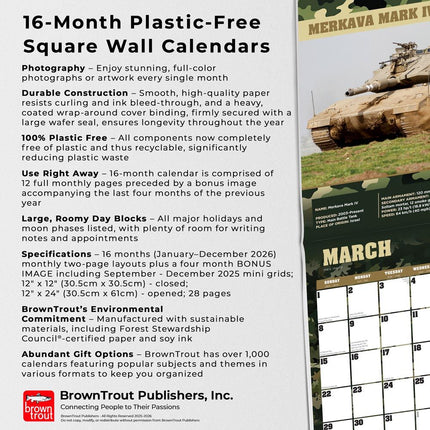 Browntrout Tanks of the World Kalender 2026