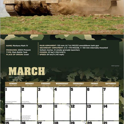Browntrout Tanks of the World Kalender 2026