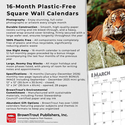 Browntrout Tijger Kalender 2026