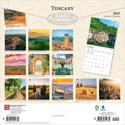 Browntrout Toscane Kalender 2027