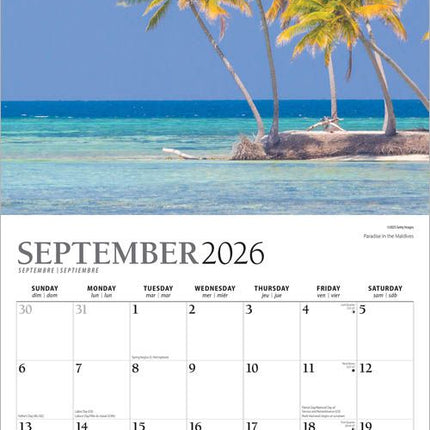Browntrout Tropical Islands Kalender 2026