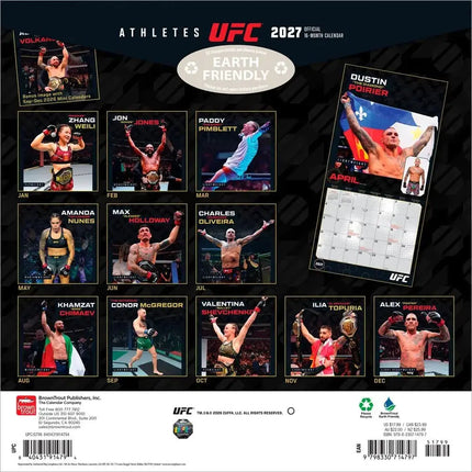 Browntrout UFC Athletes Kalender 2027