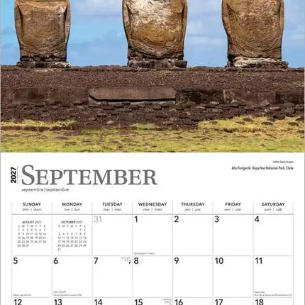 Browntrout UNESCO World Heritage Sites Kalender 2027