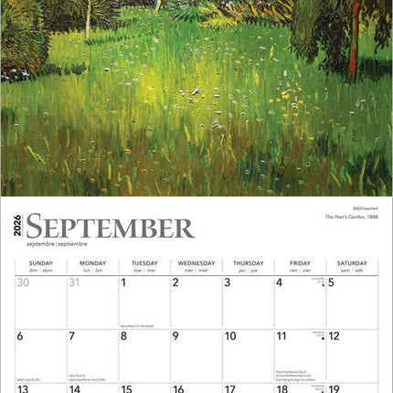Browntrout Vincent van Gogh Kalender 2026