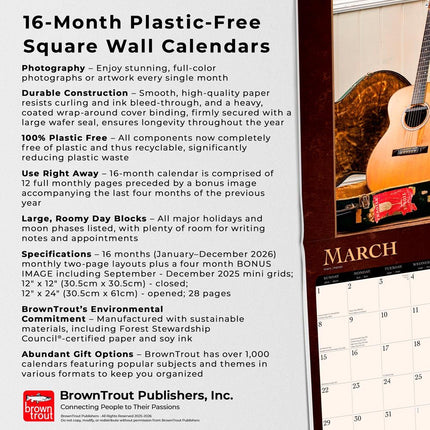 Browntrout Vintage Guitars Kalender 2026