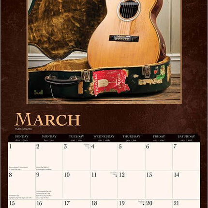 Browntrout Vintage Guitars Kalender 2026