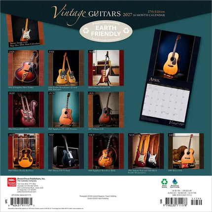 Browntrout Vintage Guitars Kalender 2027