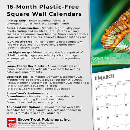 Browntrout Vlinder Kalender 2026