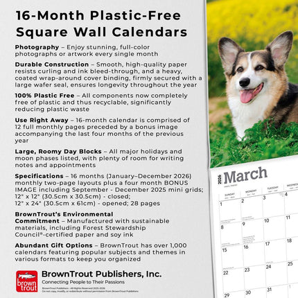 Browntrout Welsh Corgi Pembroke Kalender 2026