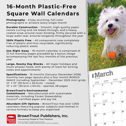 Browntrout West Highland White Terrier Kalender 2027