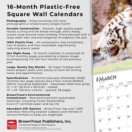 Browntrout Witte Tijger Kalender 2026