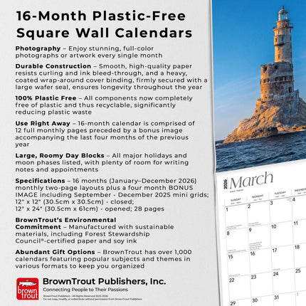 Browntrout World's Greatest Lighthouses Kalender 2026