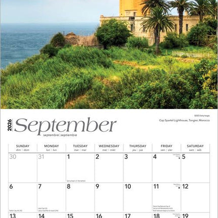 Browntrout World's Greatest Lighthouses Kalender 2026
