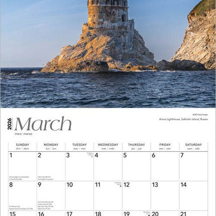 Browntrout World's Greatest Lighthouses Kalender 2026