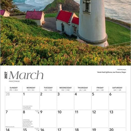 Browntrout World's Greatest Lighthouses Kalender 2027
