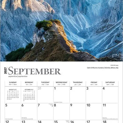 Browntrout World's Greatest Mountains Kalender 2027
