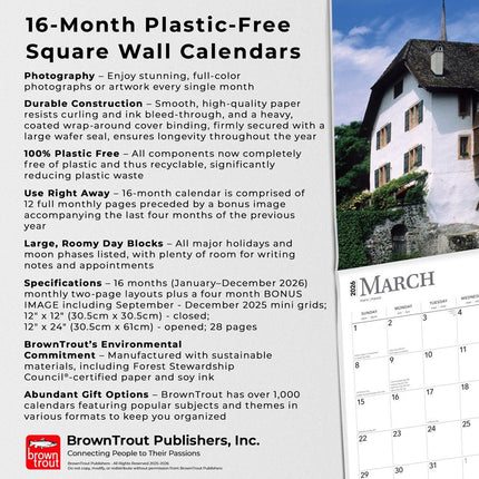 Browntrout Zwitserland / Switzerland Kalender 2026