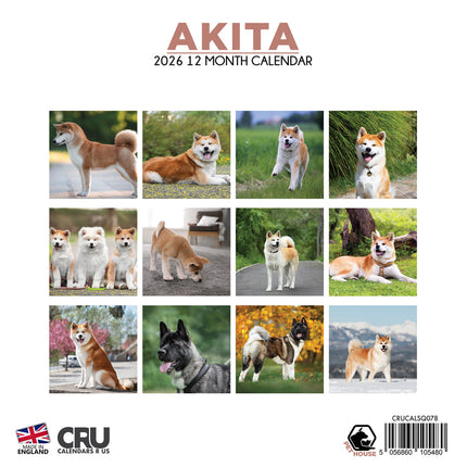 CalendarsRUs Akita Kalender 2026