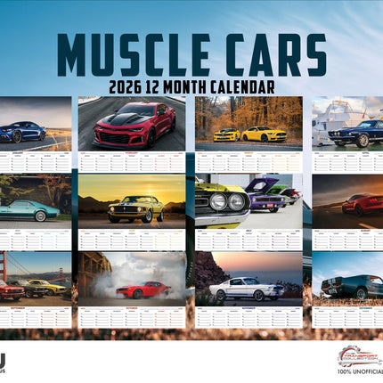 CalendarsRUs American Muscle Cars A3 Kalender 2026